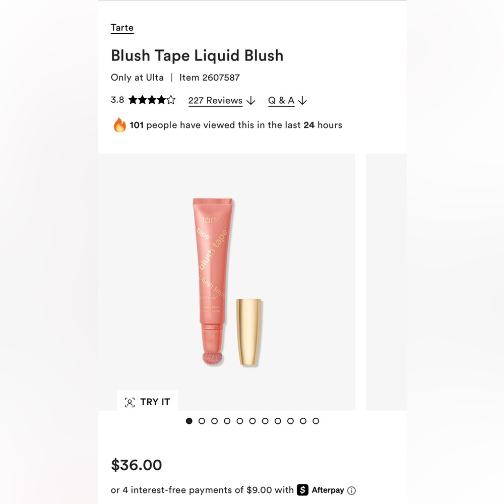 Tarte Blush Tape Liquid Blush - Pink